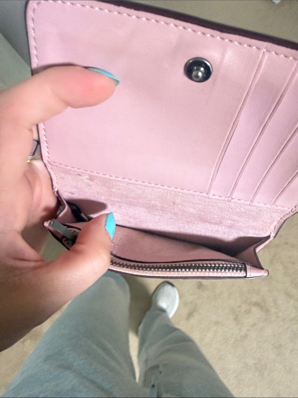 Coach Pink Smooth Leather Continental Wallet - Picture 3 of 3